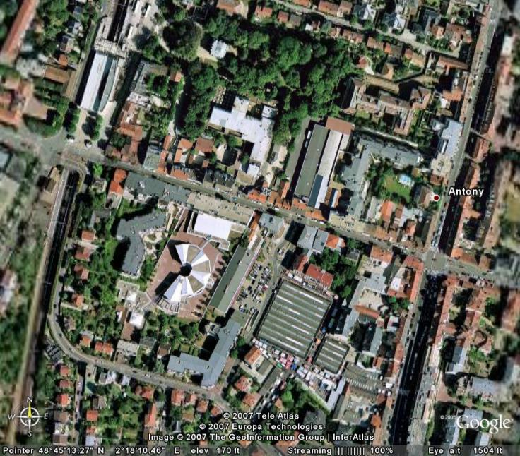 Antony Centre - Photo Google Earth