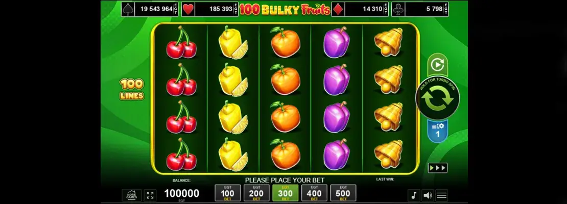 Chơi 100 Bulky Fruits miễn phí ở chế độ demo