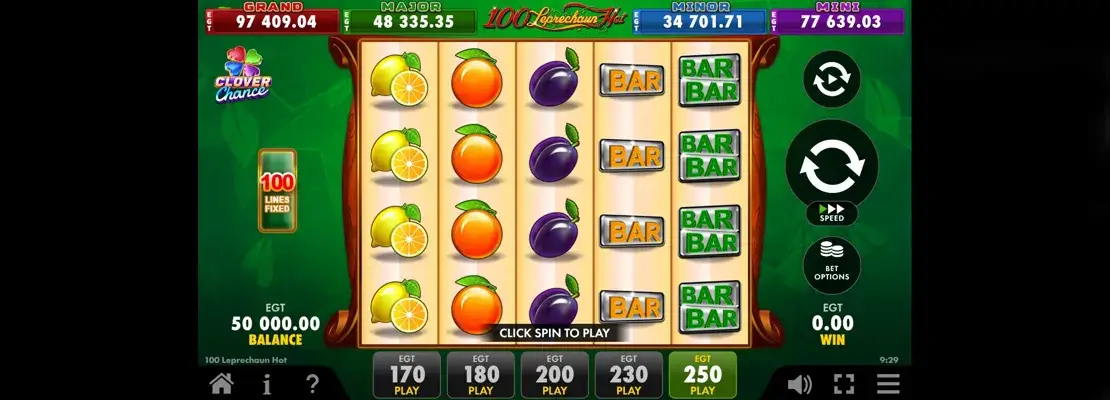 Gioca a 100 Leprechaun Hot gratuitamente in modalità demo