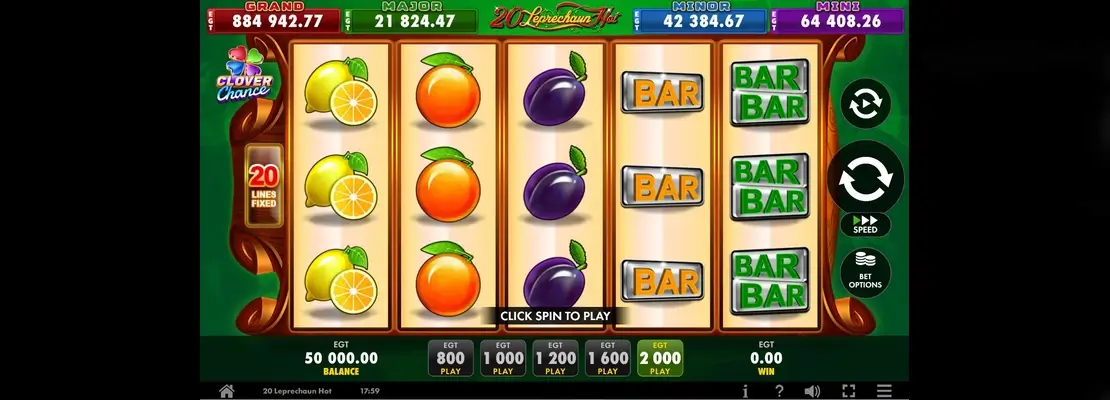 Demo modunda 20 Leprechaun Hot oyununu ücretsiz oynayın