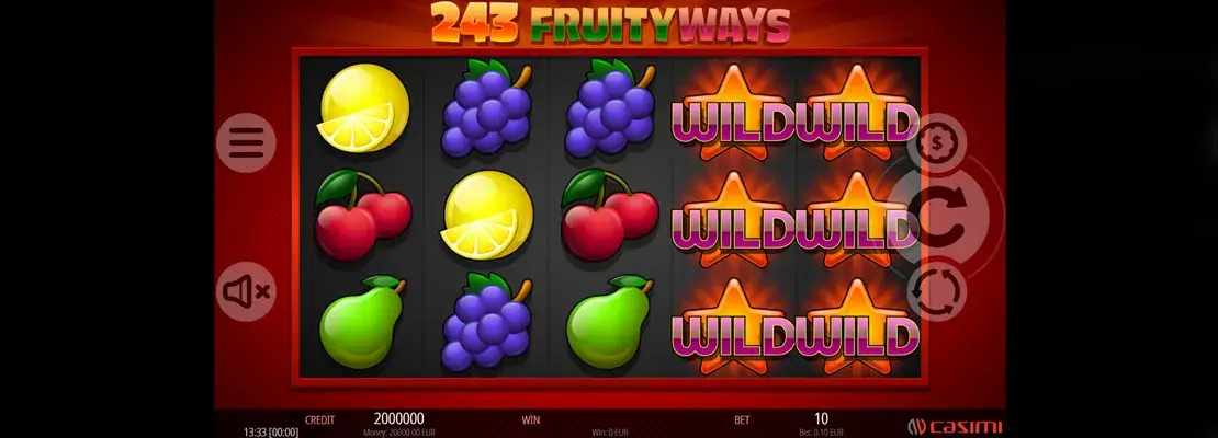 Játssz a 243 Fruity Ways játékkal ingyen demó módban