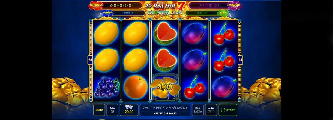 Demo modunda 25 Red Hot 7 Clover Link oyununu ücretsiz oynayın