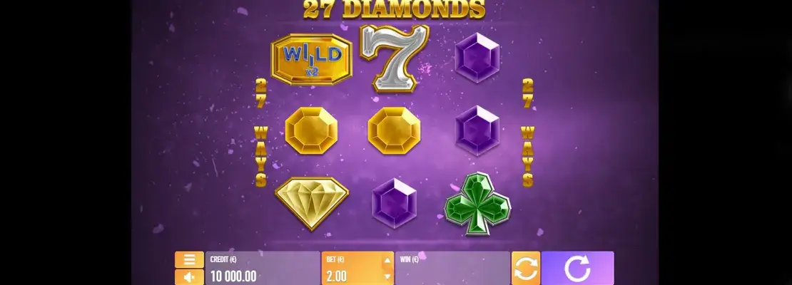 Spil 27 Diamonds gratis i demotilstand