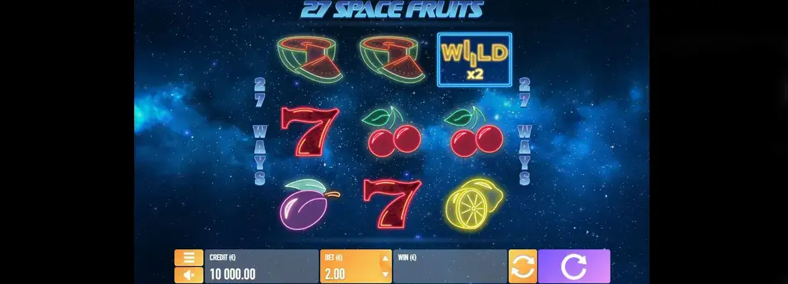 Играйте в 27 Space Fruits бесплатно в демо-режиме