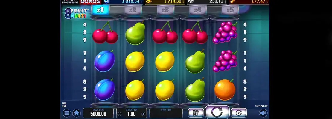 Játssz a 8 Fruit Multi játékkal ingyen demó módban