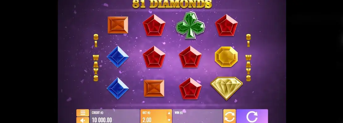 Játssz a 81 Diamonds játékkal ingyen demó módban