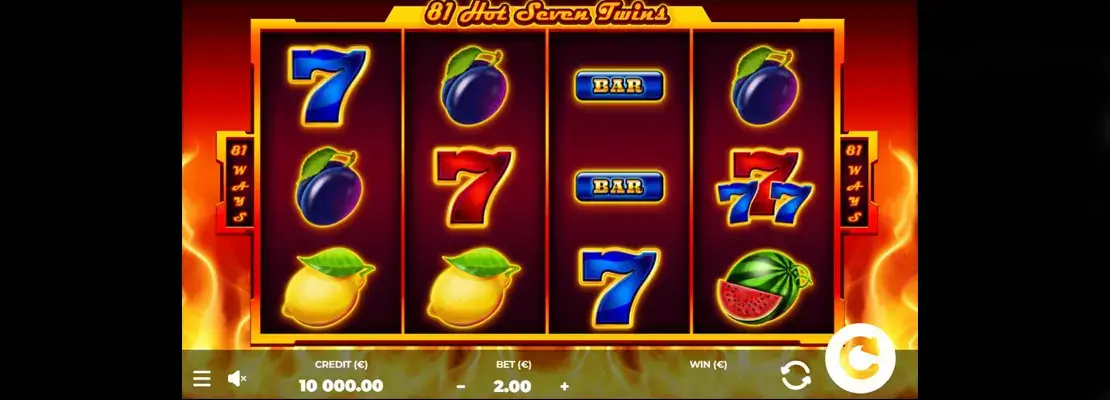 Játssz a 81 Hot Seven Twins játékkal ingyen demó módban