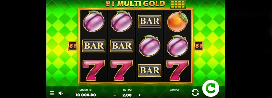 العب 81 Multi Gold مجانًا في الوضع التجريبي