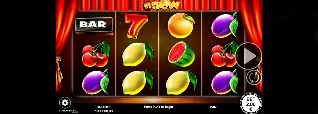 Играйте в 81 Show бесплатно в демо-режиме