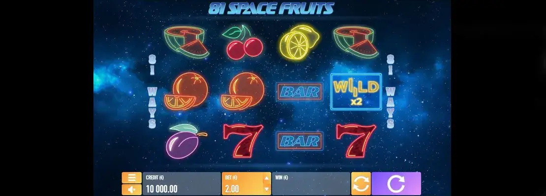 Играйте в 81 Space Fruits бесплатно в демо-режиме