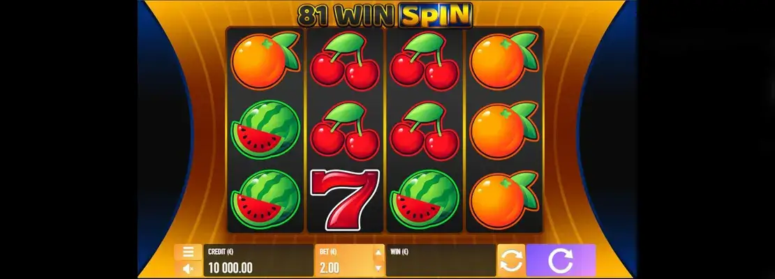 Speel 81 Win Spin gratis in de demomodus