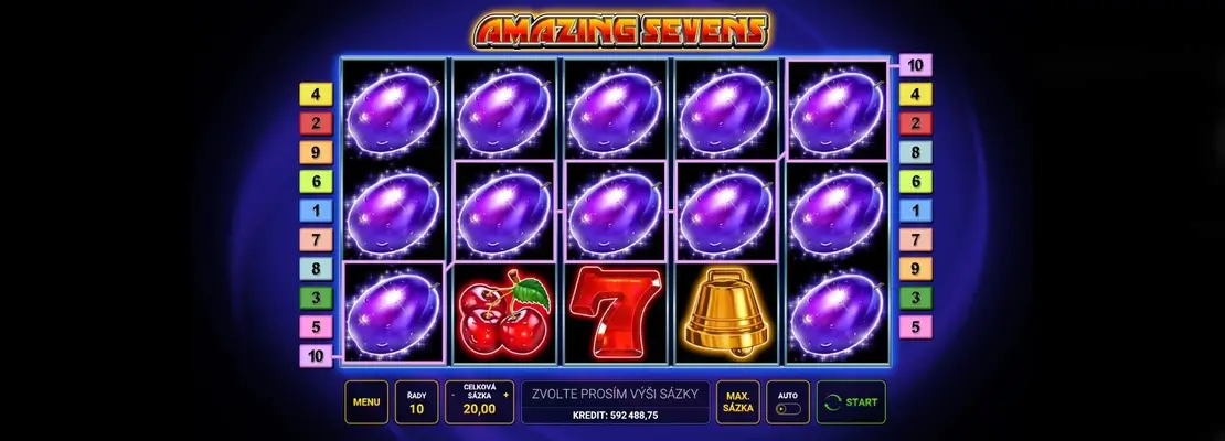 Spil Amazing Sevens gratis i demotilstand