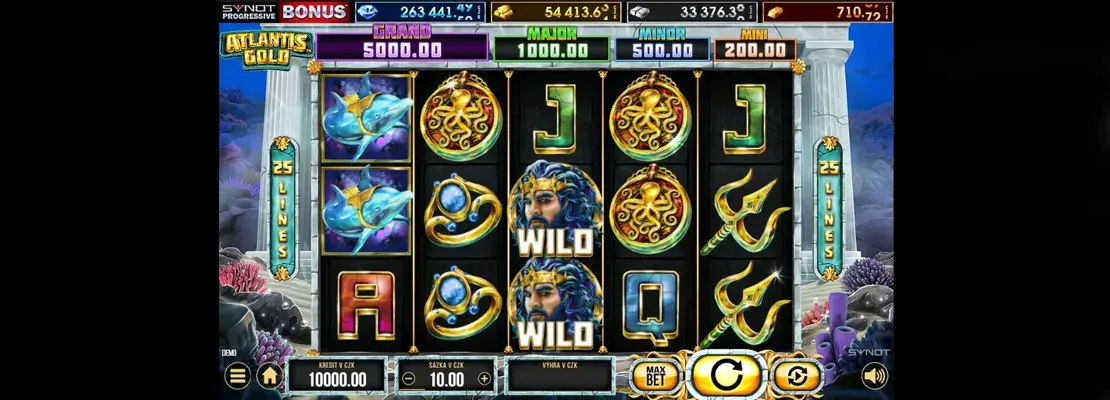 Játssz a Atlantis Gold játékkal ingyen demó módban