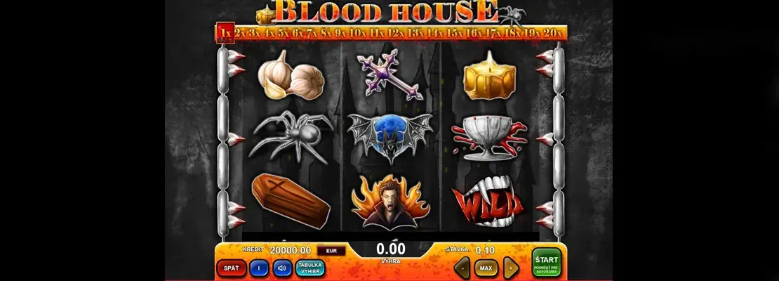 Játssz a Blood House játékkal ingyen demó módban
