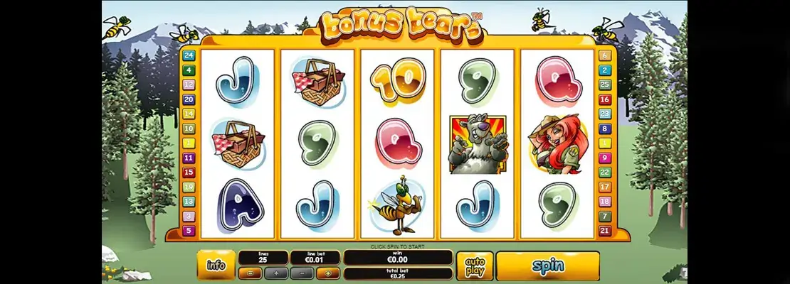 Játssz a Bonus Bears játékkal ingyen demó módban