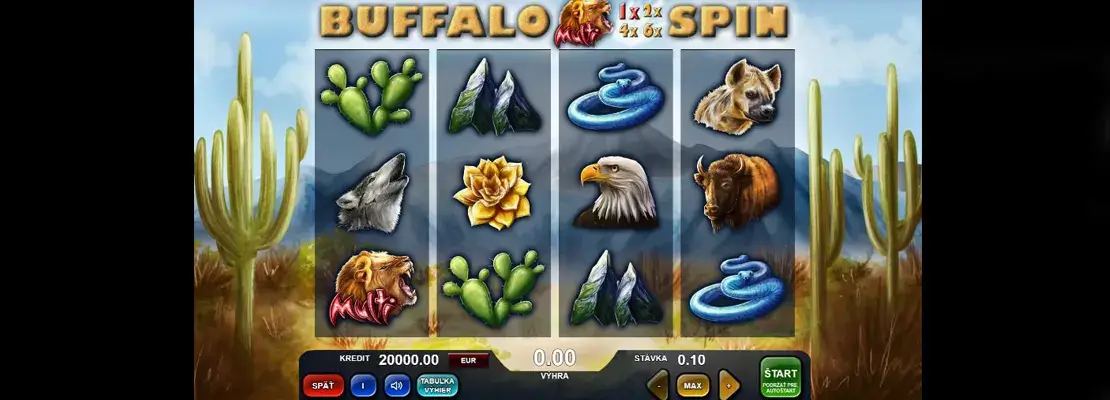 Speel Buffalo Spin gratis in de demomodus