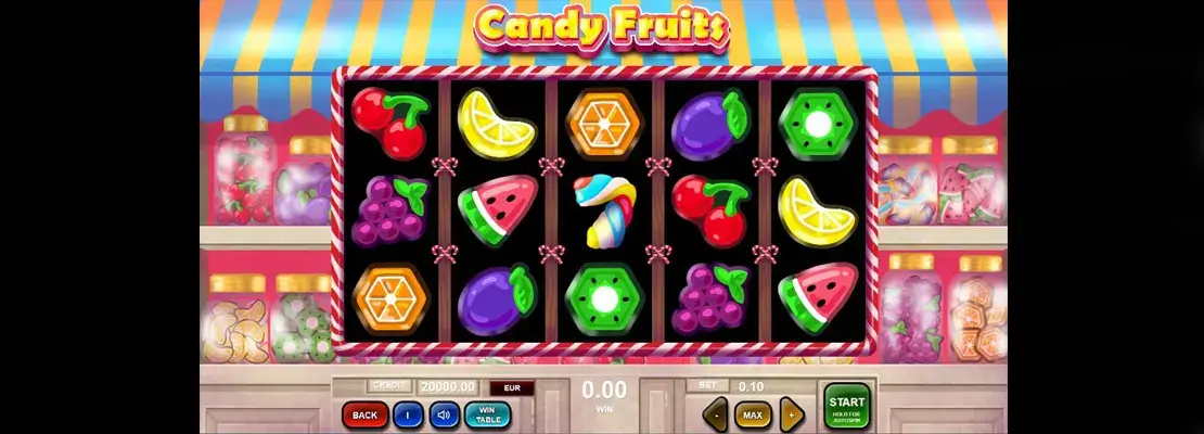 Spill Candy Fruits gratis i demomodus
