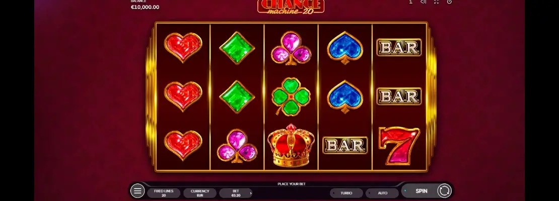 Játssz a Chance Machine 20 játékkal ingyen demó módban