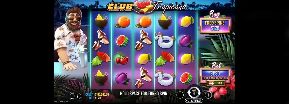 데모 모드에서 Club Tropicana을 무료로 플레이하세요