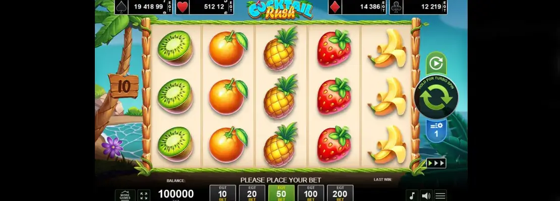 Spil Cocktail Rush gratis i demotilstand