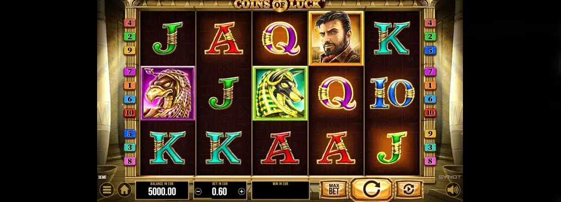 Játssz a Coins Of Luck játékkal ingyen demó módban