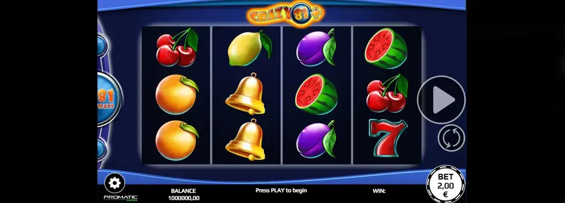Gioca a Crazy 81 Plus gratuitamente in modalità demo