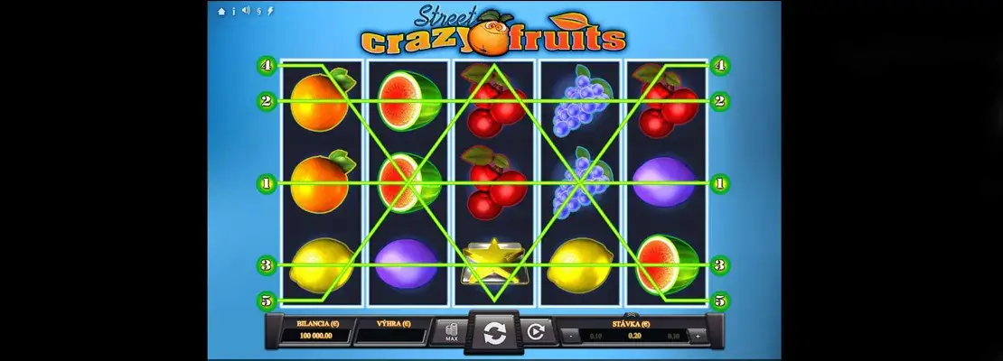 العب Crazy Fruits Street مجانًا في الوضع التجريبي
