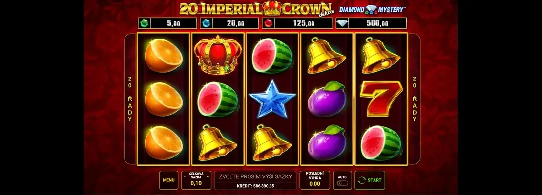 العب Diamond Mystery 20 Imperial Crown Deluxe مجانًا في الوضع التجريبي