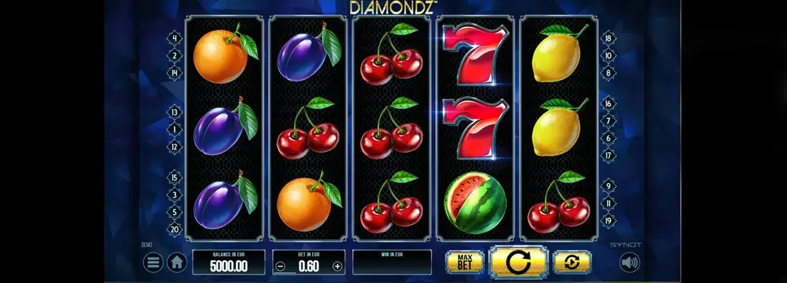 Zagraj w Diamondz za darmo w trybie demonstracyjnym