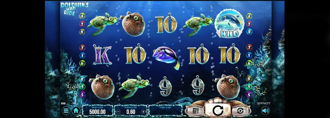Demo modunda Dolphins Wild Ride oyununu ücretsiz oynayın