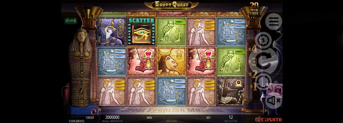Mainkan Egypt Quest secara percuma dalam mod demo