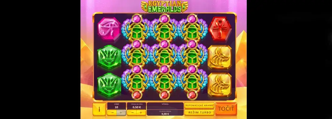 Играйте в Egyptian Emeralds бесплатно в демо-режиме