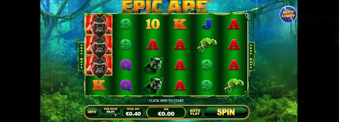 Játssz a Epic Ape játékkal ingyen demó módban