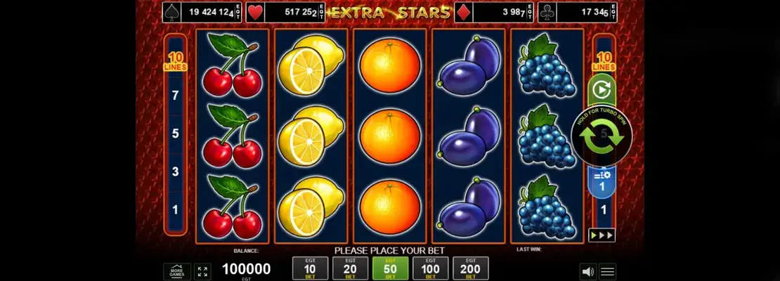 Играйте в Extra Stars бесплатно в демо-режиме