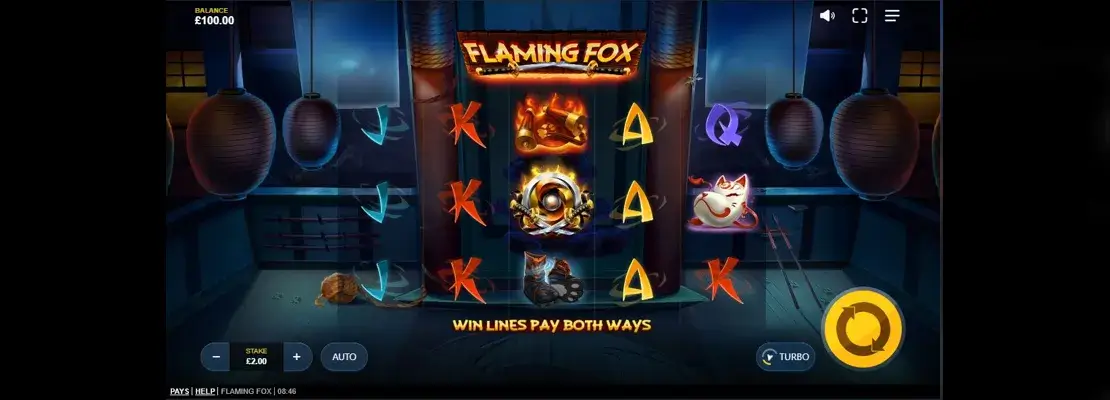 Chơi Flaming Fox miễn phí ở chế độ demo