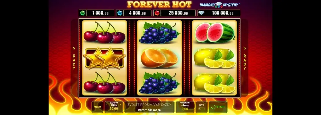 العب Forever Hot مجانًا في الوضع التجريبي