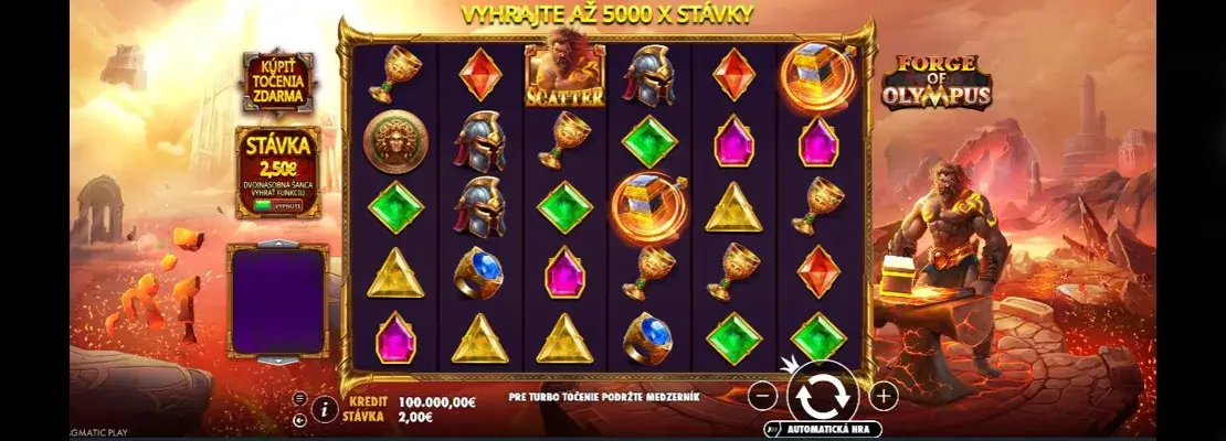 Spil Forge Of Olympus gratis i demotilstand