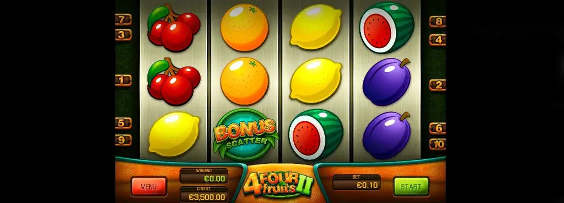 Demo modunda Four Fruits II oyununu ücretsiz oynayın