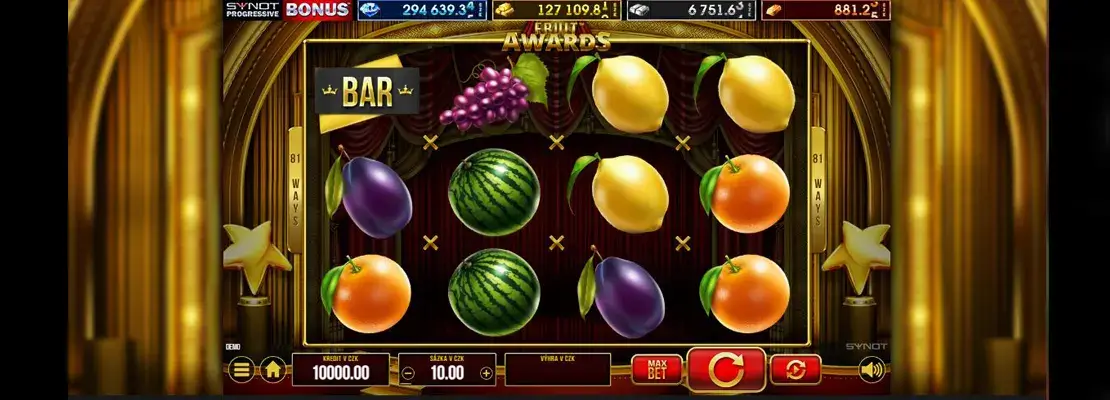Játssz a Fruit Awards játékkal ingyen demó módban