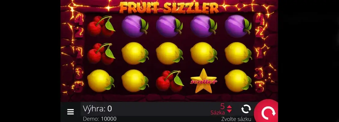 Zagraj w Fruit Sizzler za darmo w trybie demonstracyjnym