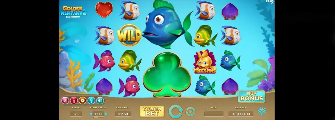 Demo modunda Golden Fish Tank oyununu ücretsiz oynayın