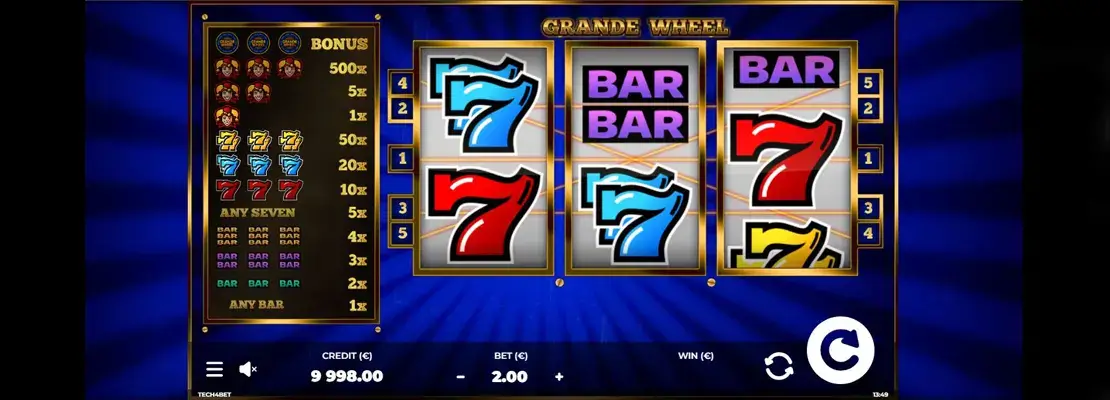 Játssz a Grande Wheel játékkal ingyen demó módban
