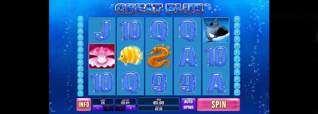 Spil Great Blue gratis i demotilstand