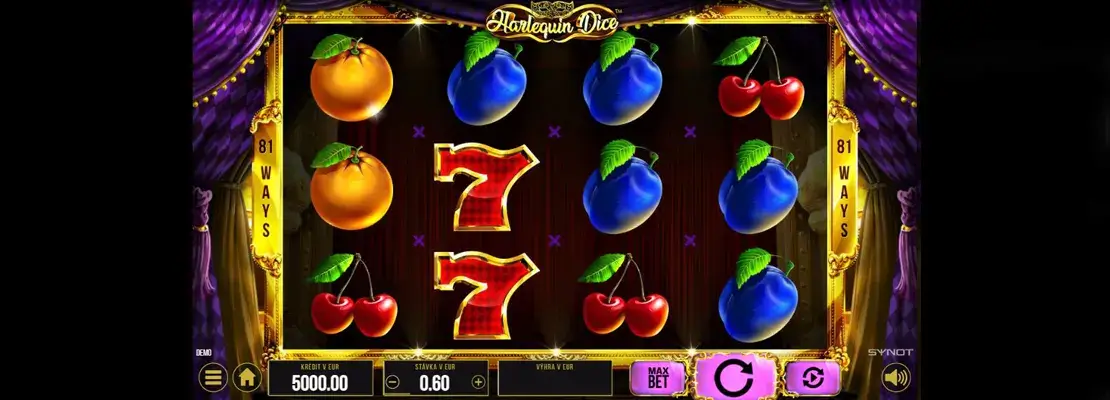Խաղացեք Harlequin Dice անվճար ցուցադրական ռեժիմում