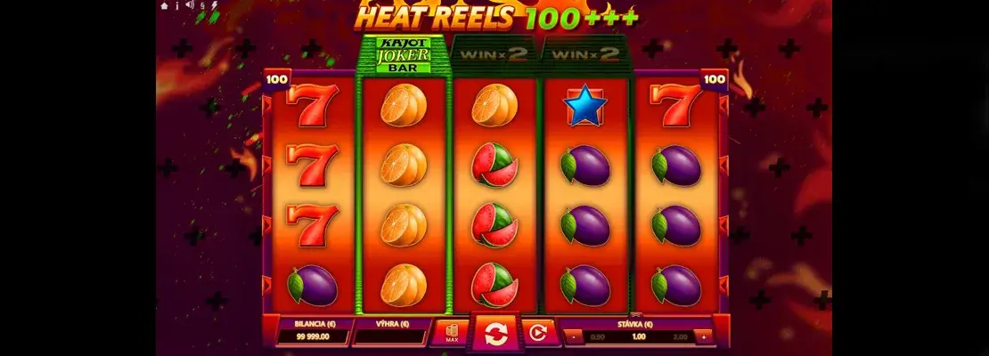 Játssz a Heat Reels 100 Plus Plus Plus játékkal ingyen demó módban