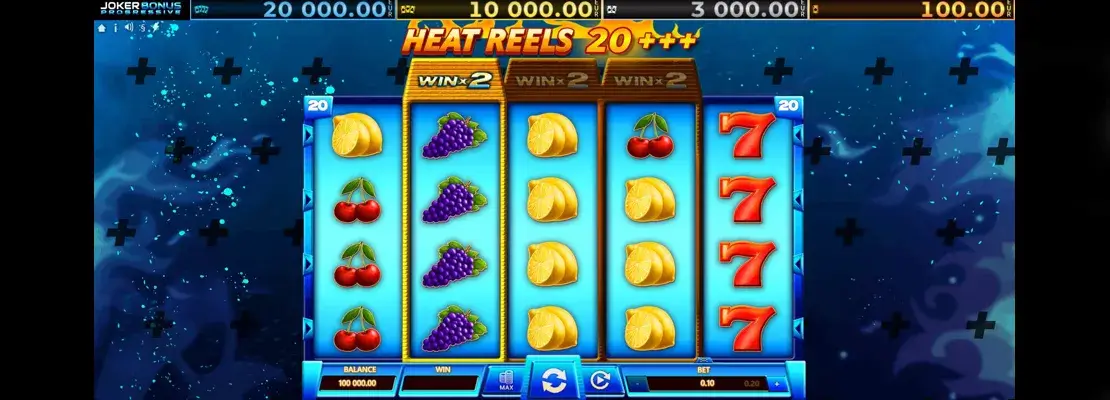 Játssz a Heat Reels 20 Plus Plus Plus játékkal ingyen demó módban