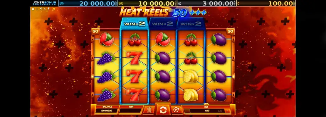 Играйте в Heat Reels 50 Plus Plus Plus бесплатно в демо-режиме