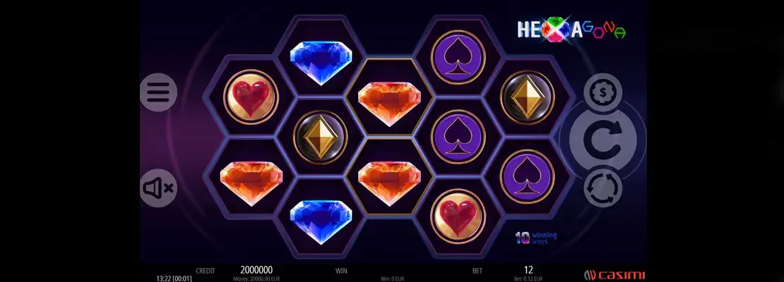 Mainkan Hexagona secara percuma dalam mod demo