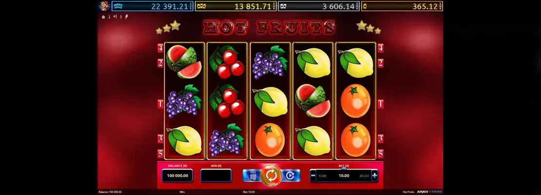 العب Hot Fruits مجانًا في الوضع التجريبي