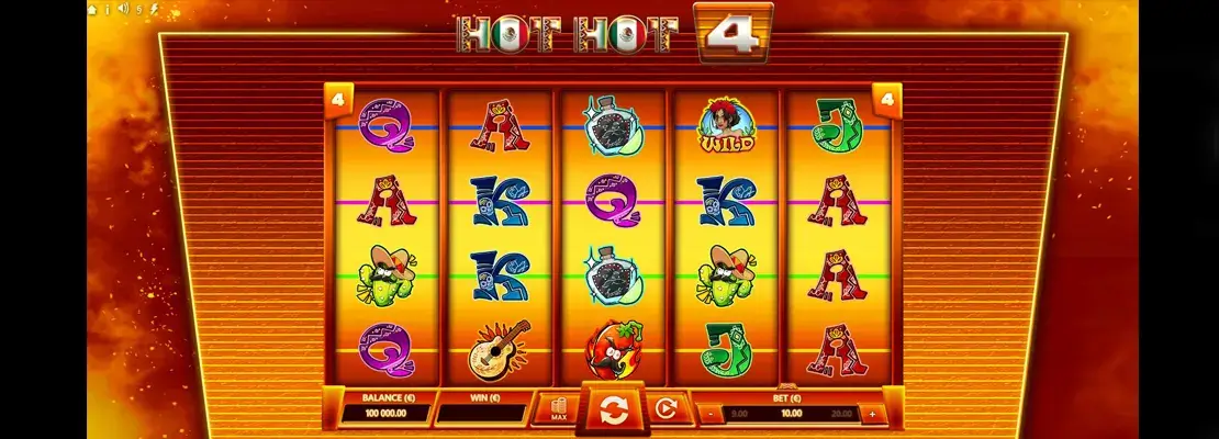 العب Hot Hot 4 مجانًا في الوضع التجريبي